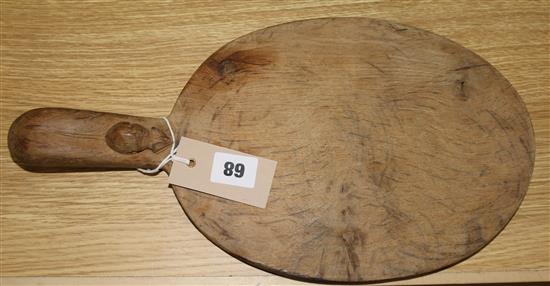 A Mouseman cheeseboard, 38cm